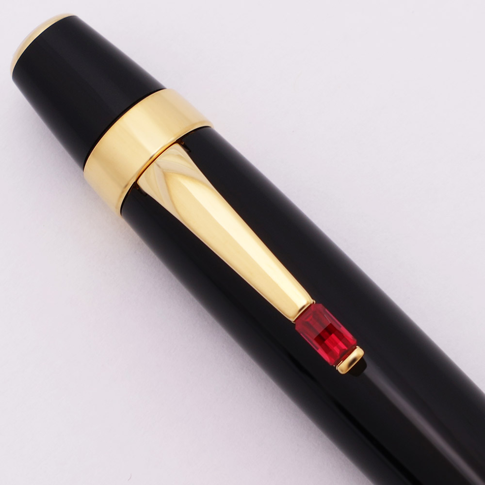 Montblanc Boheme Rouge Ballpoint Pen - Black Lacquer w Gold Coated